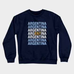 argentina flag Crewneck Sweatshirt